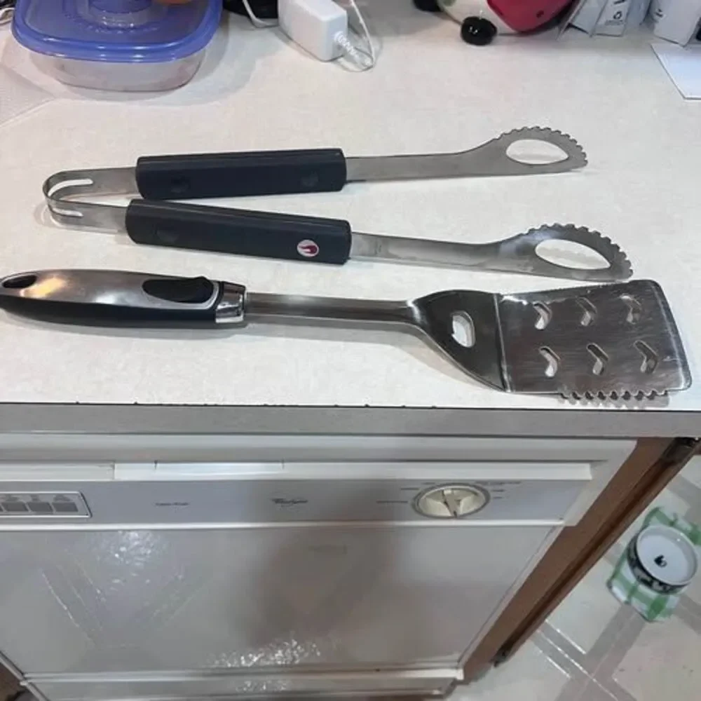 Barbeque Cooking Utensils Char Broil Heavy Duty Spatula and Tongs